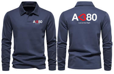 AIRBUS A380 LOVE LONG SLEEVE  POLO